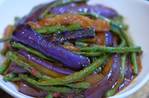 Eggplant & Green Bean Stir Fry